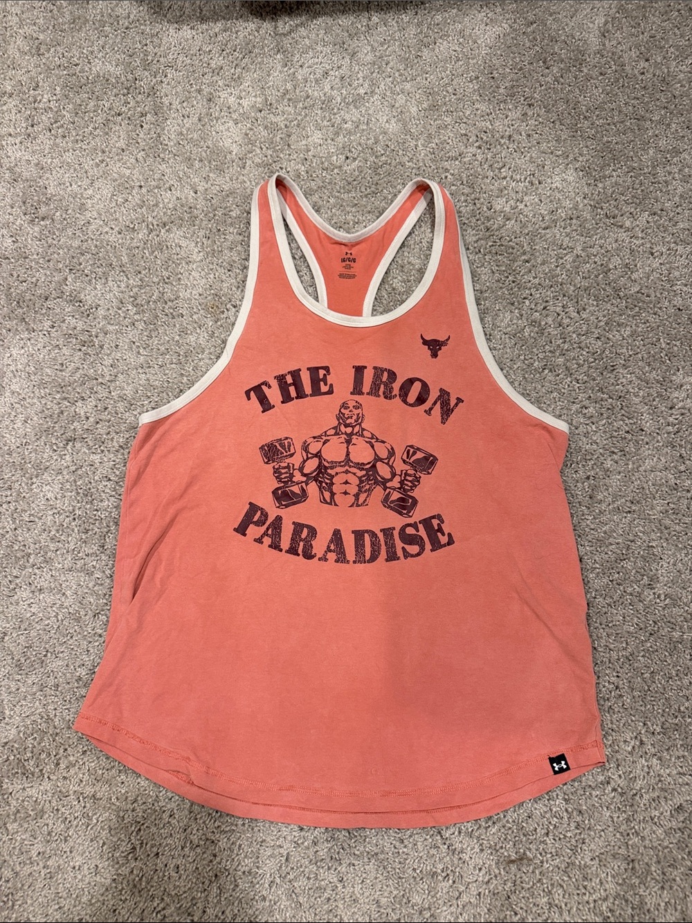 Under Armour Coral Racerback Tank with Graphic